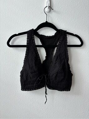 Free People Lace Tie-Front Bralette Top